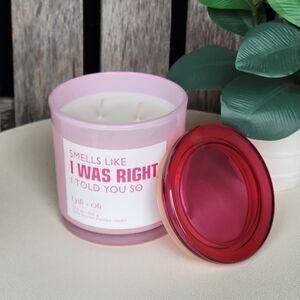 Lydi +Oli Smells Like I Was Right Pink Watermelon Candle